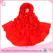 Оптовая дешевые зима женщины красный шеврон обычный 100% кашемир шарф